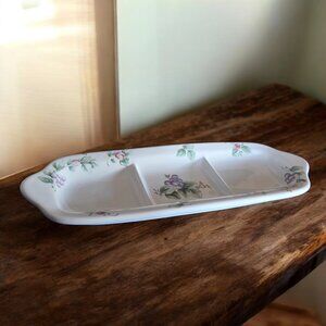 VINTAGE PFALTZGRAFF "Grapevine" 3 Part Relish Plate
